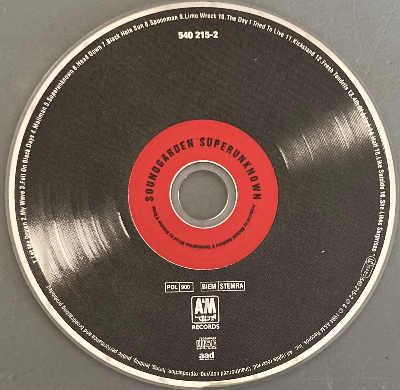 CD: SOUNGARDEN - SUPERUNKNOW – Usato da Poliez-Pittet venduto da Newtown-Records 2