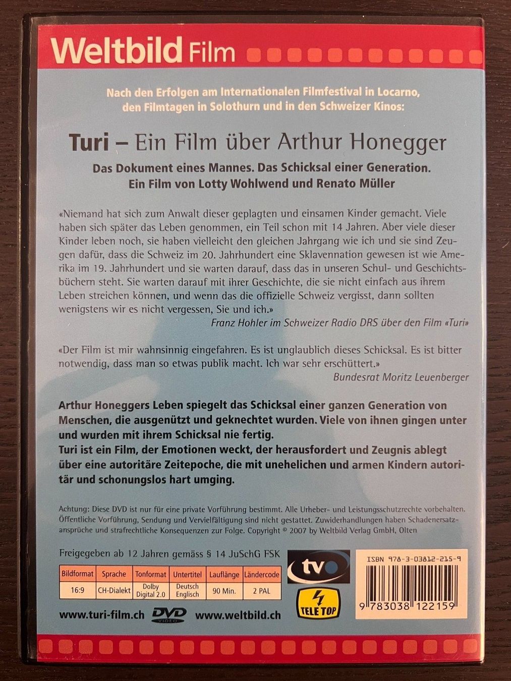Tutti i DVDs: Turi (Arthur Honegger) – Usato da Zürich venduto da FilmFreunde 1