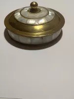 schmuck messing dose mit pearl .