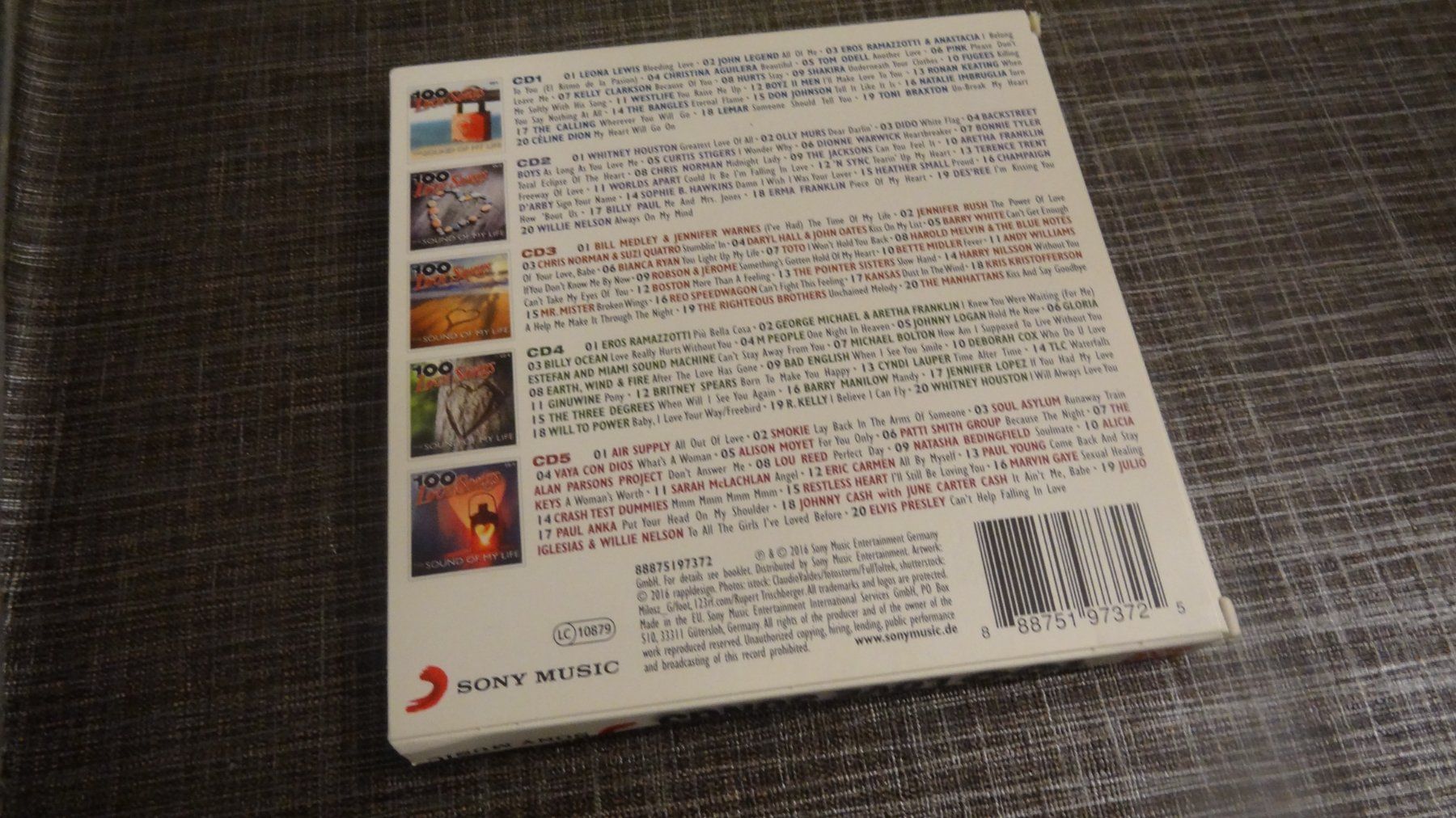 CDs: 100 Love Songs 5-CD BOX CD – Gebraucht aus Olten von Disc-Ausverkauf 1