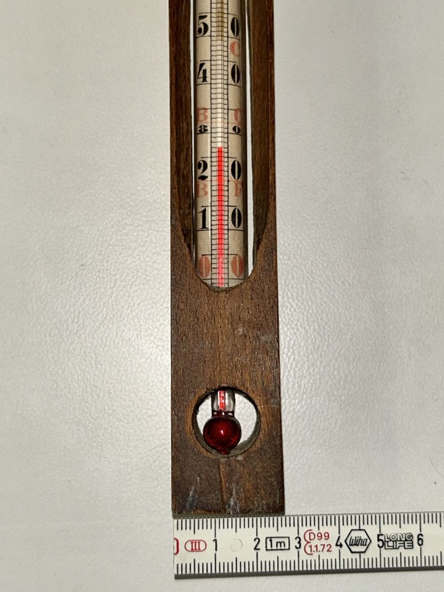 Altro per la casa: Altes Holz Thermometer Vintage Deko – Usato da Düdingen venduto da Reconflo 3