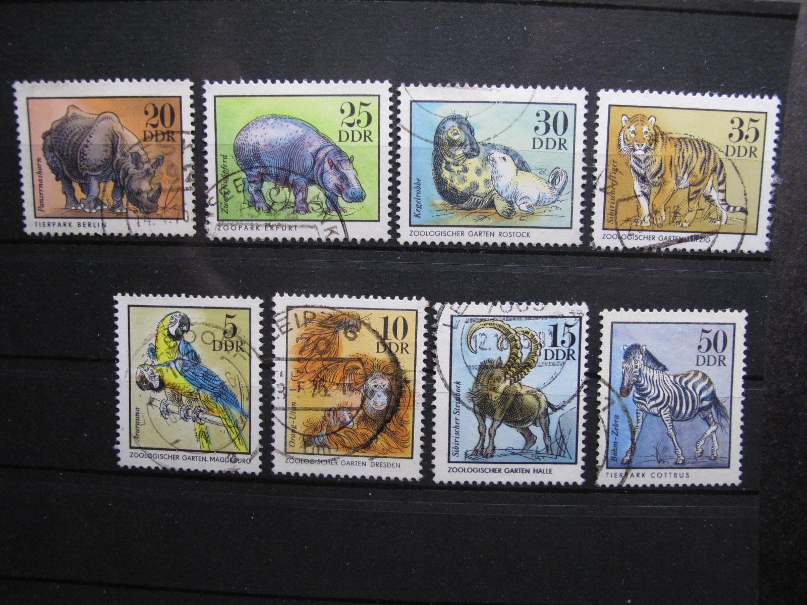Tous les timbres: DDR 1975 Zootiere gest – D'occasion à Wil SG par fva01