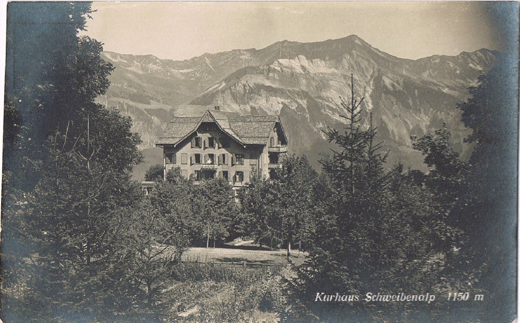 Ansichtskarten: SCHWEIBENALP Kurhaus – Gebraucht aus Buchs AG von Baerfisch