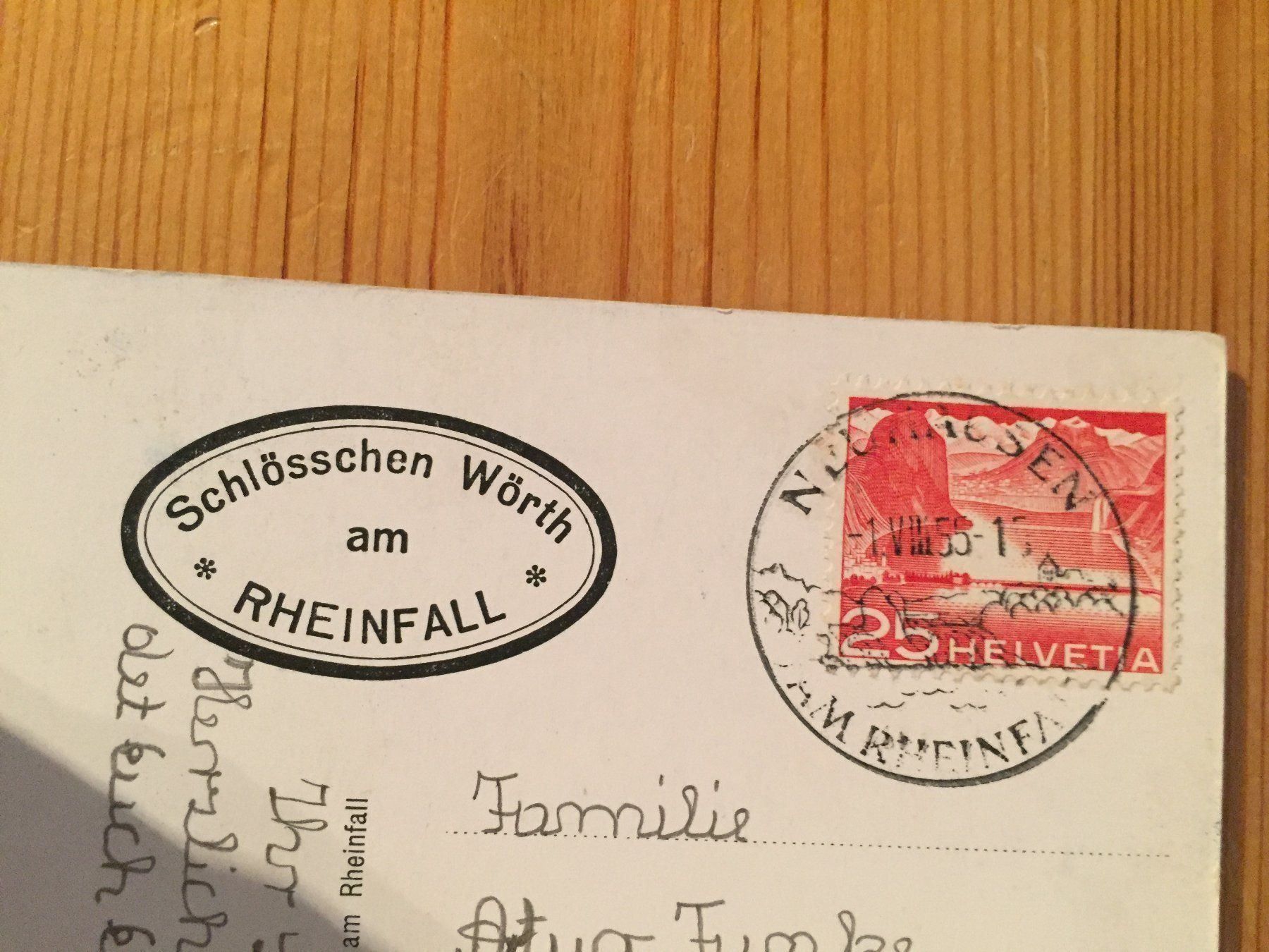 Ansichtskarten: Neuhausen - Rheinfall - AK 1955 – Gebraucht aus Oberuzwil von Henri09 1