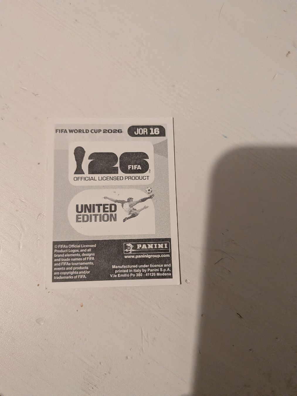 Panini Carte collezionabili: Panini Bild JOR 16 – Usato da Eschenbach SG venduto da SanFranciscoCalifornia 1