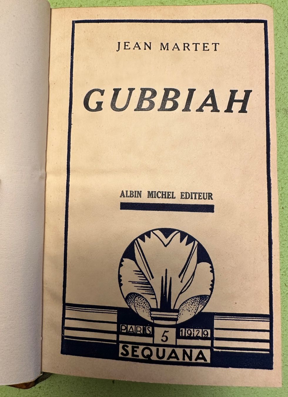 Bücher: Jean Martet: Gubbiah. – Gebraucht aus Zürich von allp 2