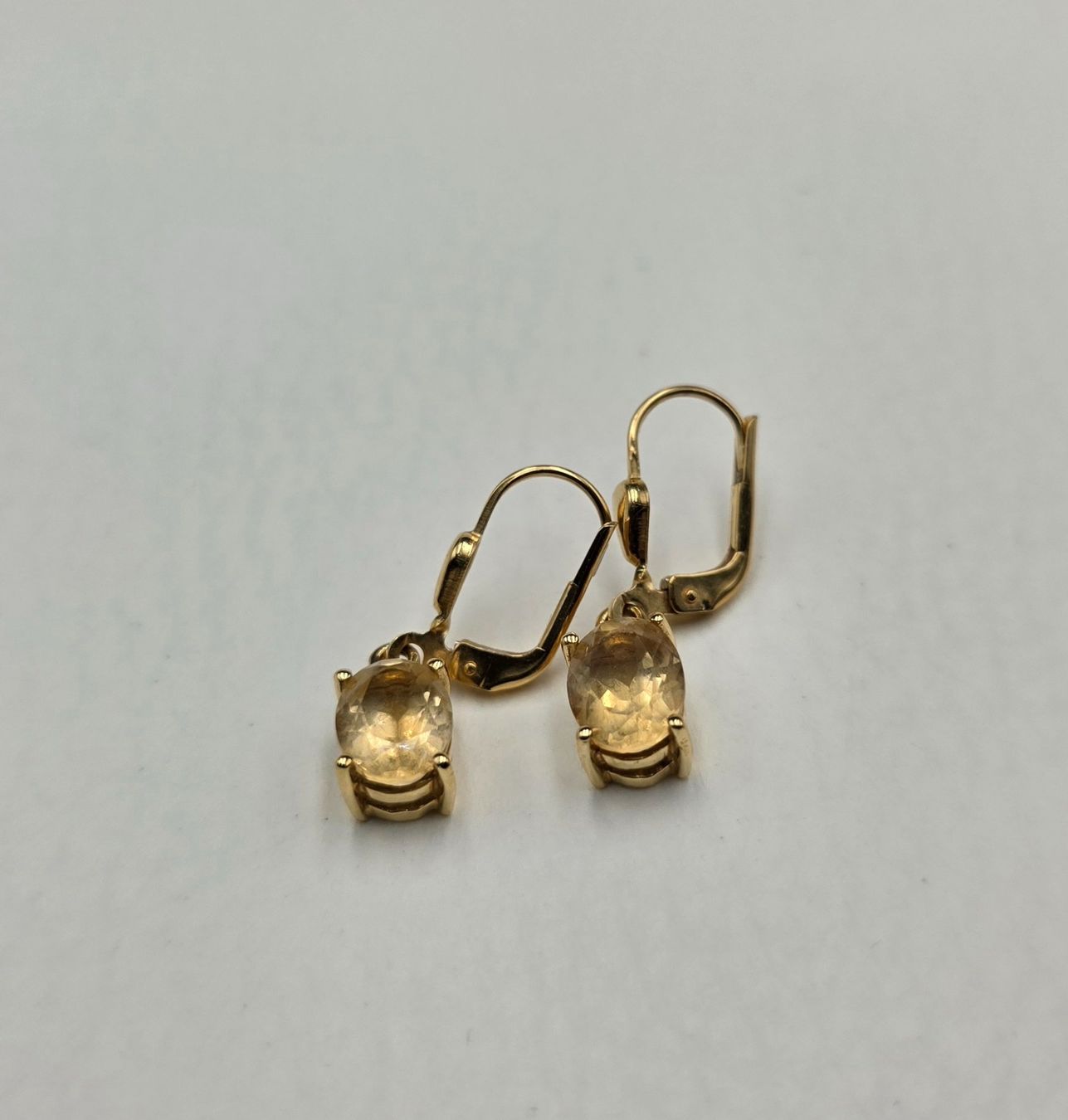 Orecchini pendenti & Orecchini a lobo: 18 Karat 750 Gold Ohrringe Mit Citrin – Usato da Wald ZH venduto da Dasilver 5