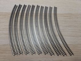 Märklin 10 x 8530 gebogenes gleis Z