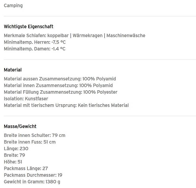 Schlafsäcke: Carinthia Kunstfaserschlafsack G250 Medium LEFT – Gebraucht aus Gadmen von gifi07 3