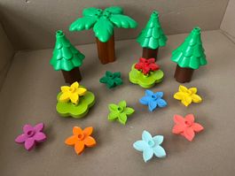 Lego Duplo Baum, Palme, Blumen, Pflanzen Wald Bäume
