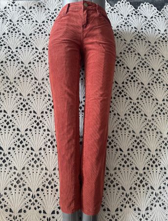 Damen Orange Hose Cordhose Manchesterhose Türkis Gr S