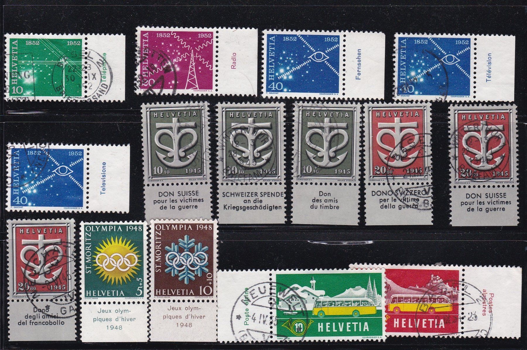 Tutti i francobolli: CH Briefmarken Lot "Anhänger" – Usato da Münchwilen AG venduto da Nesar 3