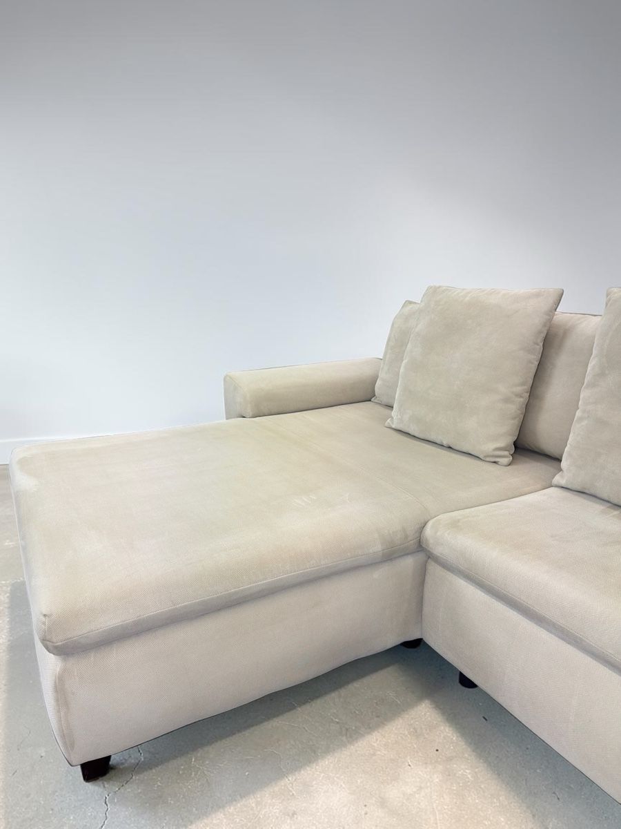 Sofas: Beiges Ecksofa mit Bettfunktion und Stauraum – D'occasion à Fehraltorf par Sofalab.swiss 5