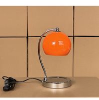 Orange Tischlampe im Retro Design - Top Zustand!