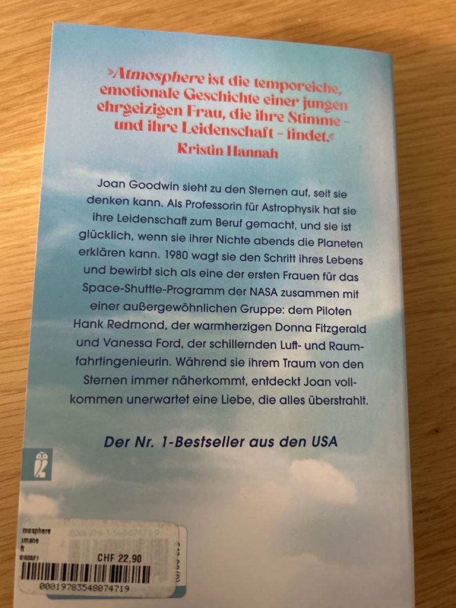 Libri: Taylor Jenkins Reid - Atmosphere – Usato da Mollis venduto da elementary_particles 1