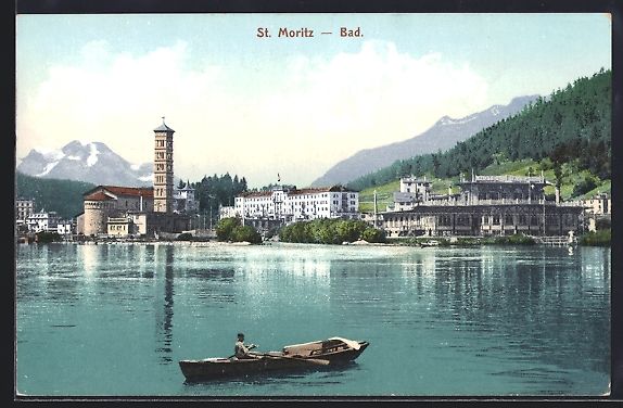 Ansichtskarten: AK St. Moritz, Hotel-Kursaal – Gebraucht aus Berlin von bartko-reher