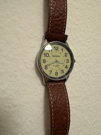 Barbour Herrenuhr mit Lederarmband