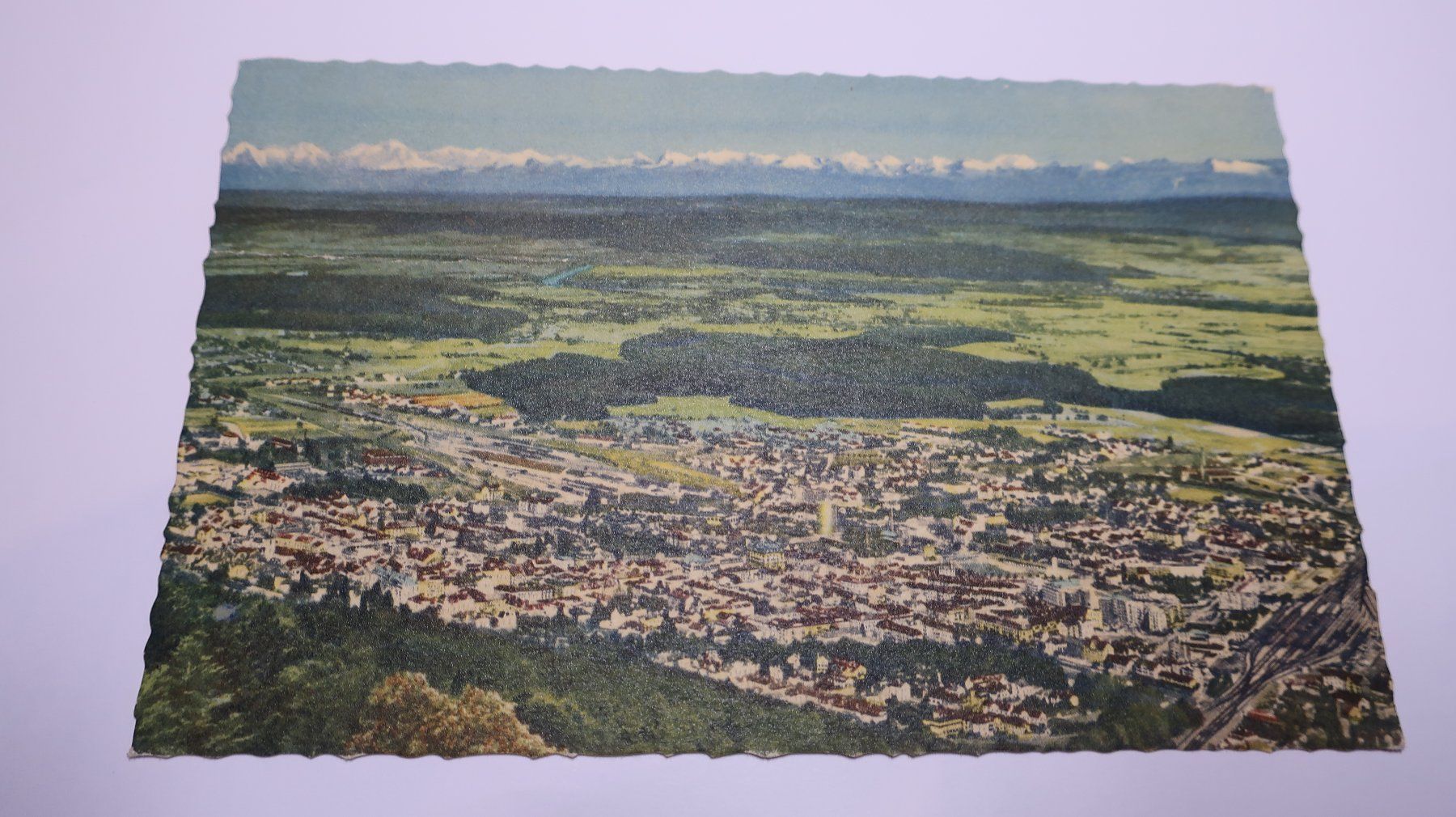 Ansichtskarten: Biel Bienne - Depuis Macolin  -  Panorama – Gebraucht aus Cormoret von Pascalll2001 1