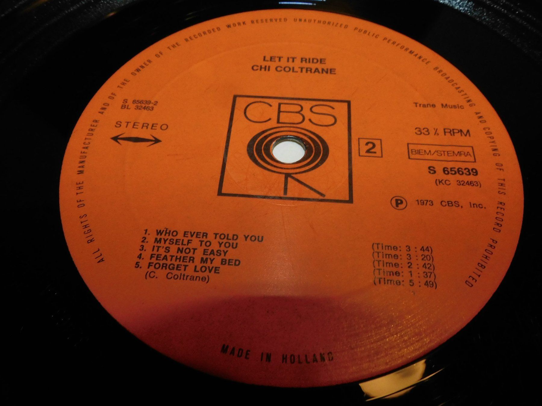 Dischi in vinile: LP - 1973 Chi Coltraine - Let it Ride - 1973 – Usato da Sursee venduto da 76 5