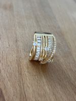 Ring Vintage vergoldet Neu