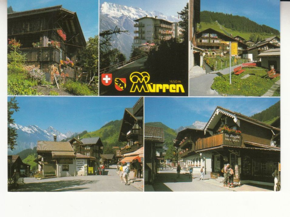 Cartoline postali: Mürren ca. 1980 – Usato da Bürglen TG venduto da StampGraf