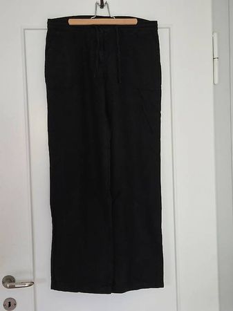 Tolle schwarze Leinen Hose bpc Gr. 36