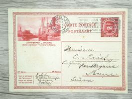 TR70 Carte Postale + Timbre Belgique 1934
