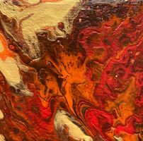 Acrylbild Nr. 6659, Grösse 10x10cm incl. kleiner Staffel