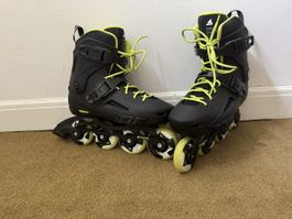 Inlineskates Lightning schwarz-gelb Grösse 42 gebraucht