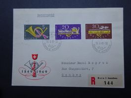1949 Z-Nr.291-293 FDC ET BERNA