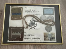 WWI / 1WK US 80th Division Dog tags, Patch, Collar Disc (2)