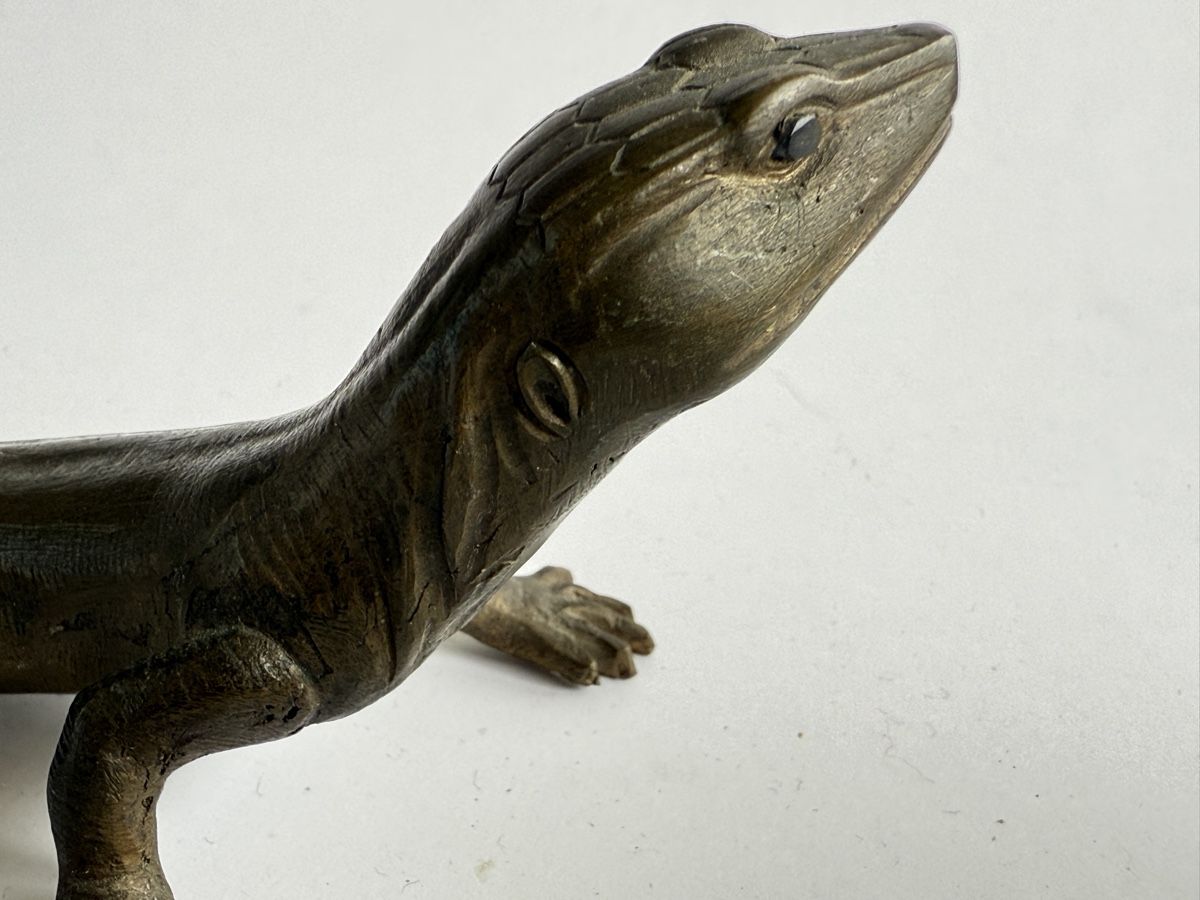 Statuette: Bronze Eidechse 20cm Wiener Bronze – Usato da Zürich venduto da Geniuss