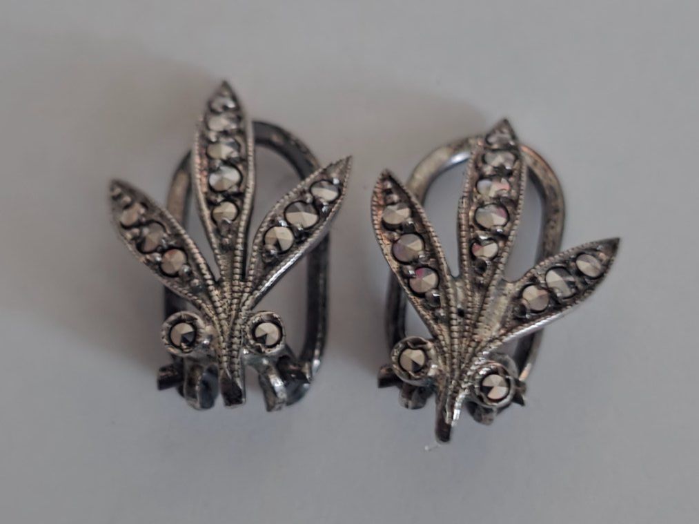 Orecchini pendenti & Orecchini a lobo: Ohrclips vintage Silber 800 – Usato da Wittenbach venduto da rose_rosi 2
