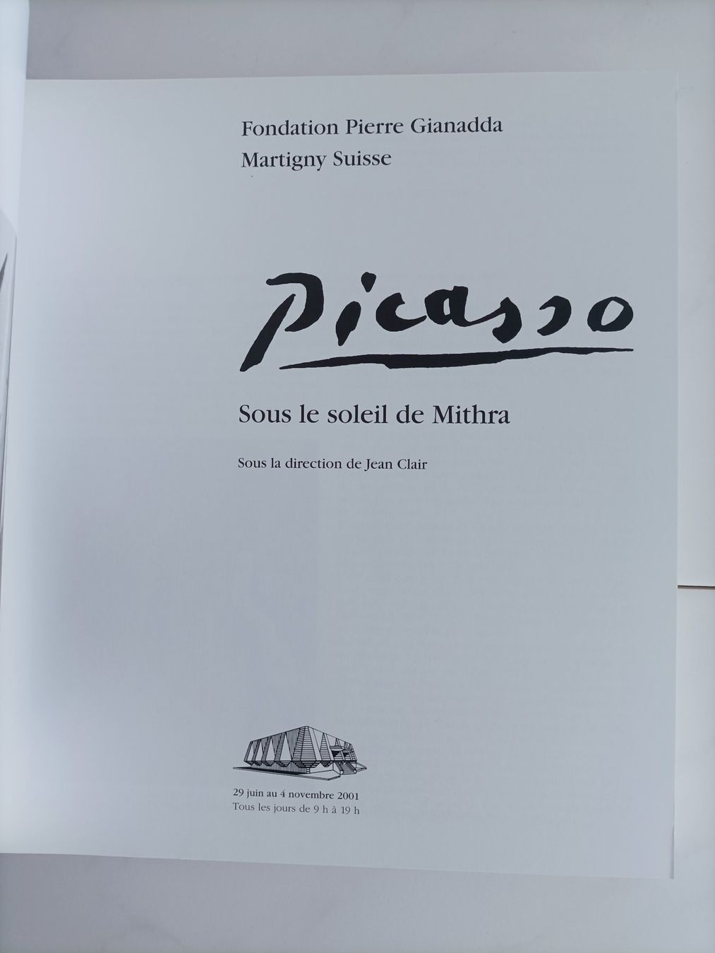 Libri: Picasso - Sous le soleil de Mithra / Jean Clair / Gianadda 2 – Usato da crans montana venduto da AB3963 1