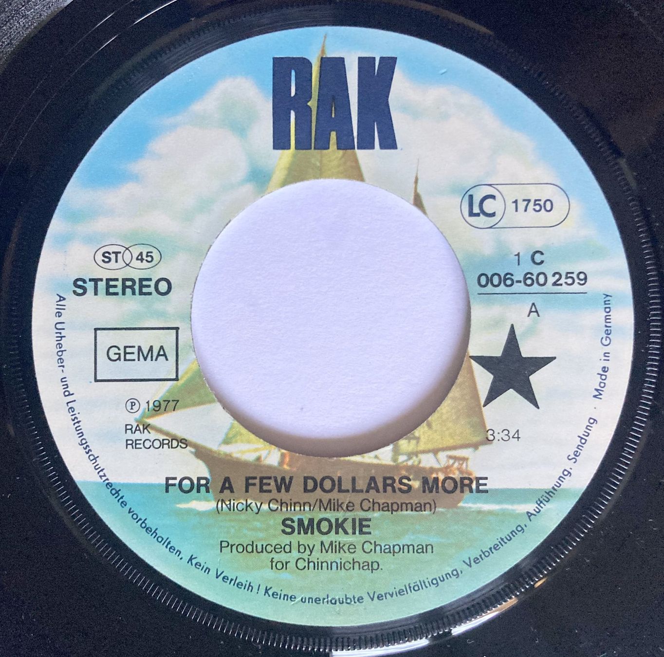 Dischi in vinile: SMOKIE - FOR A FEW DOLLARS MORE – Usato da Bottens venduto da hotter-than-hell 2