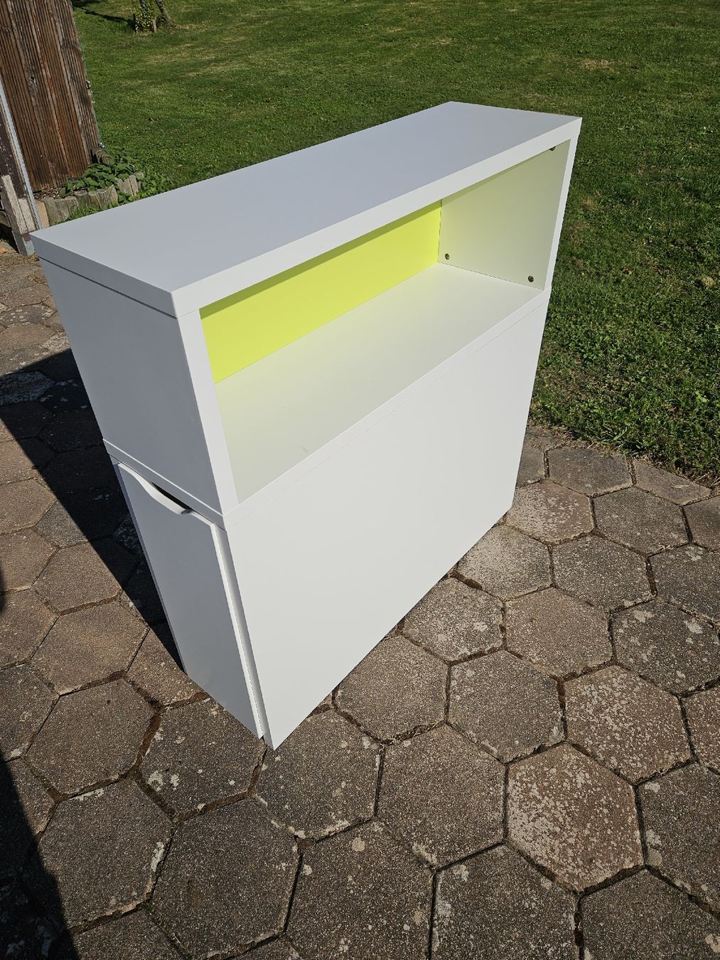 Ikea Scaffali: IKEA Bett-Regal weiss/grün – Usato da Detligen venduto da im.paradisli 1
