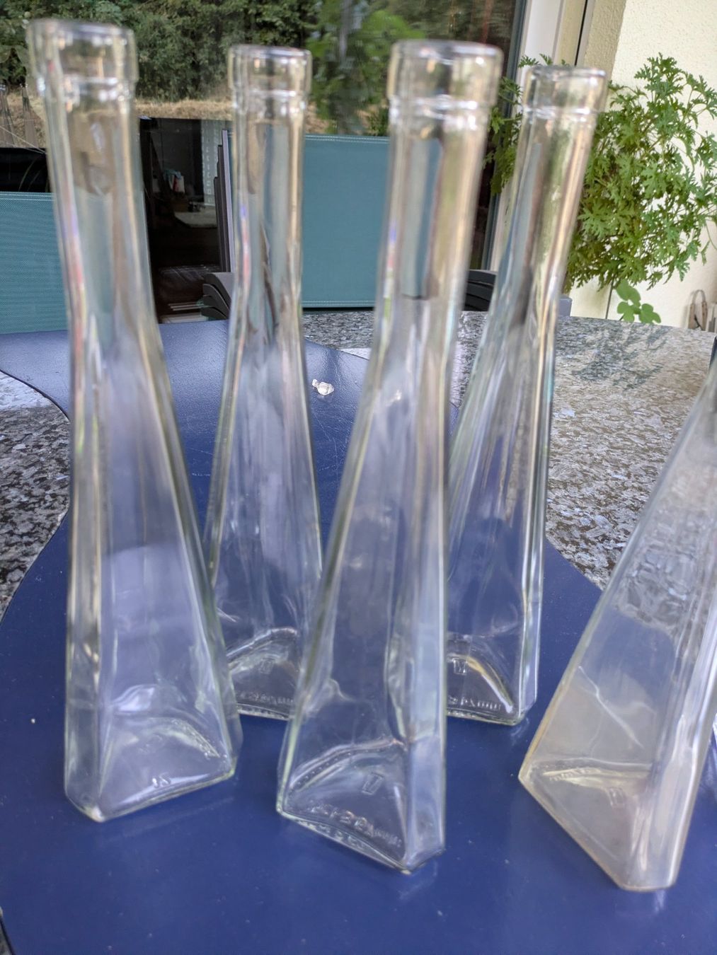 Contenitori & Simili: 6 Glasflaschen konisch Klar Glas – Usato da Adlikon venduto da Match62