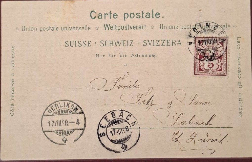 Ansichtskarten: Gruss aus Hedingen – Gebraucht aus Affoltern am Albis von Ab_1.- 1