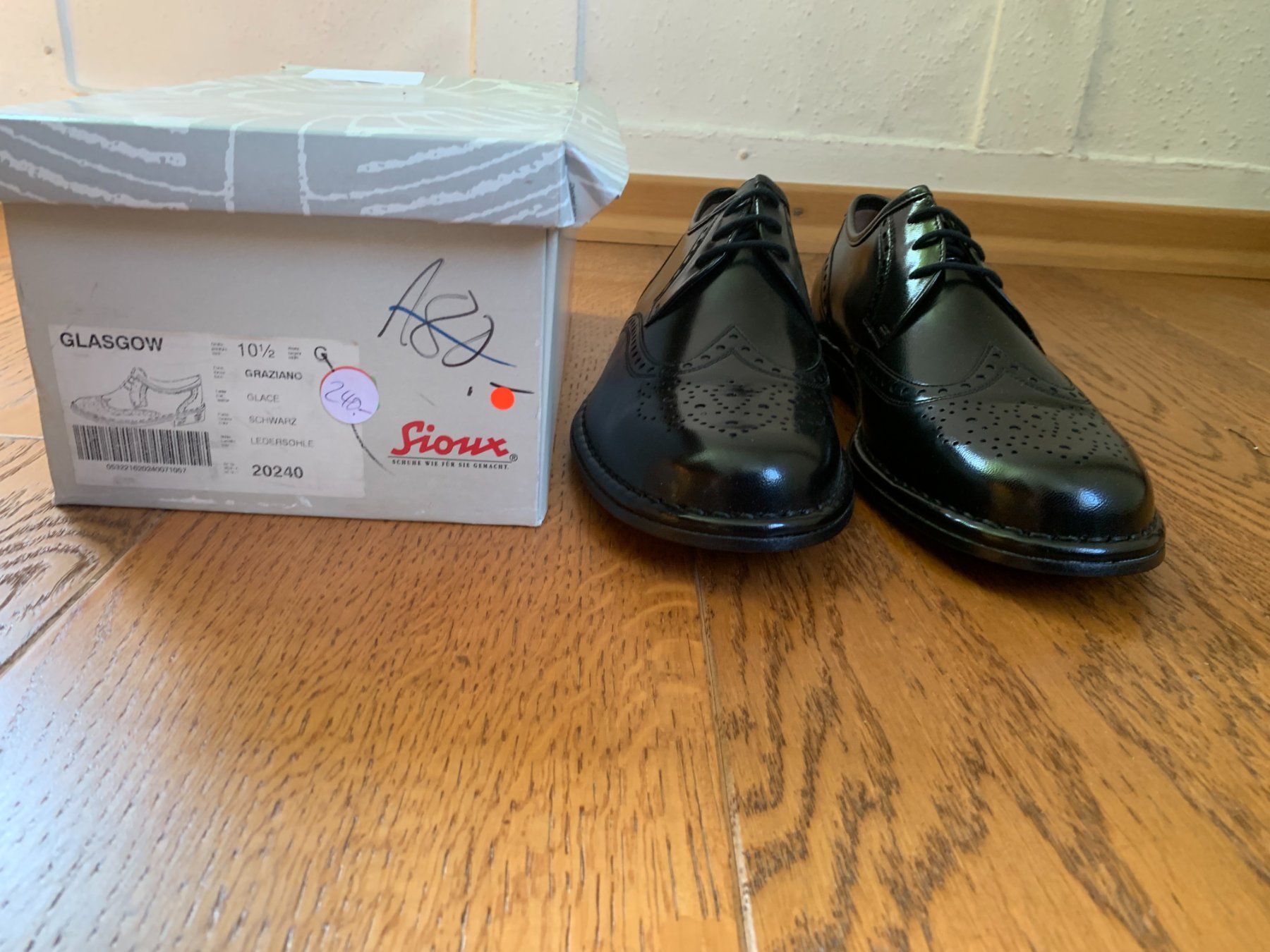 Scarpe da uomo: Sioux Glasgow Leder black Size 10.5 – Nuovo e nell'imballaggio originale da Zürich venduto da finsti 3