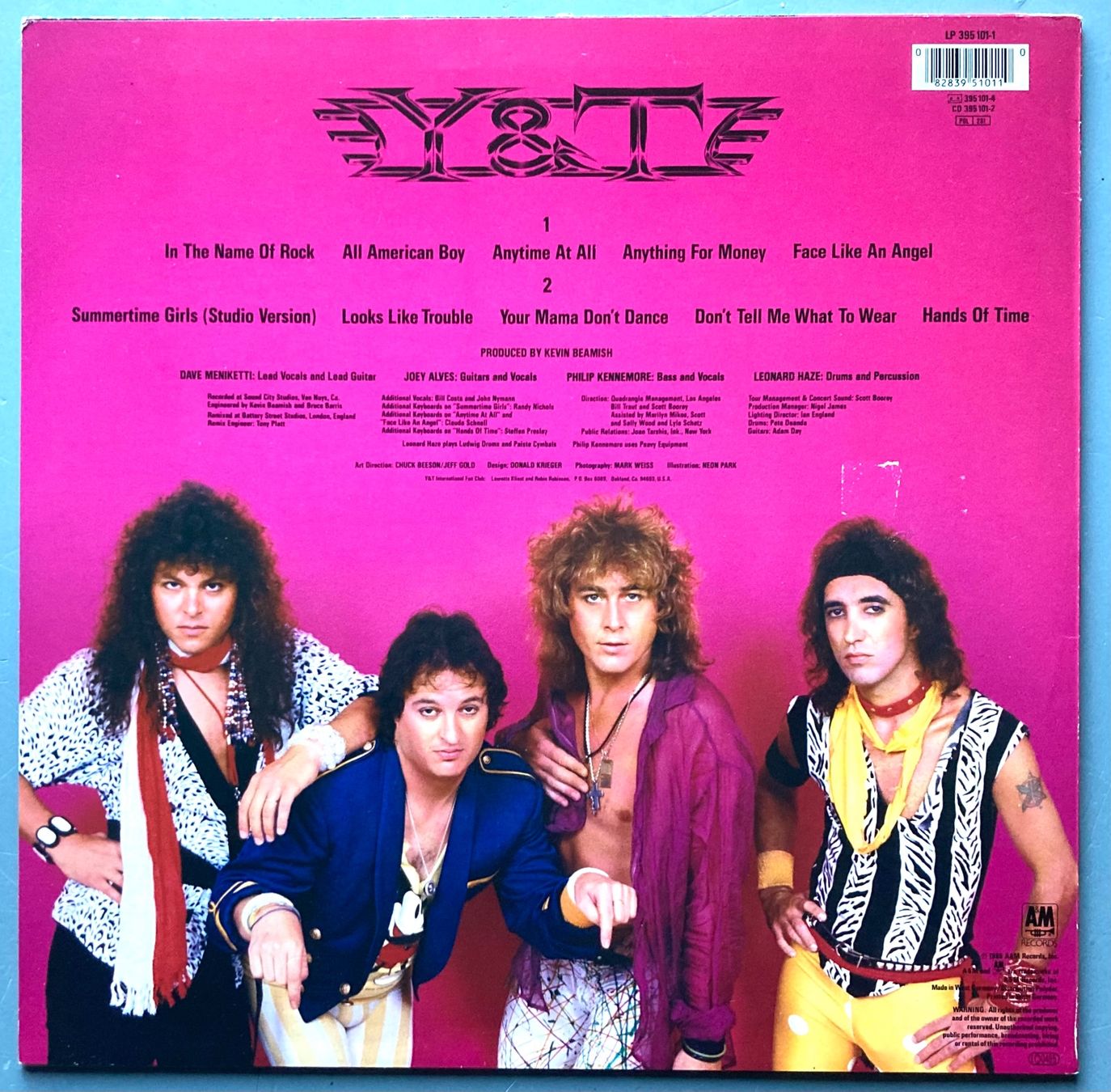 Dischi in vinile: Y & T - DOWN FOR THE COUNT – Usato da Poliez-Pittet venduto da Newtown-Records 1