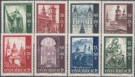 Österreich 885-892 Wiederaufbau des Salzburger Doms 1948 **