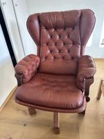 Edler Vintage Ledersessel, Top Zustand, Braun, Gemütlich