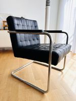 Freischwinger Ledersessel Bauhaus