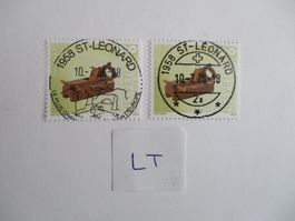 Voll Letzttagsstempel der Poststelle 1958 St. Léonard