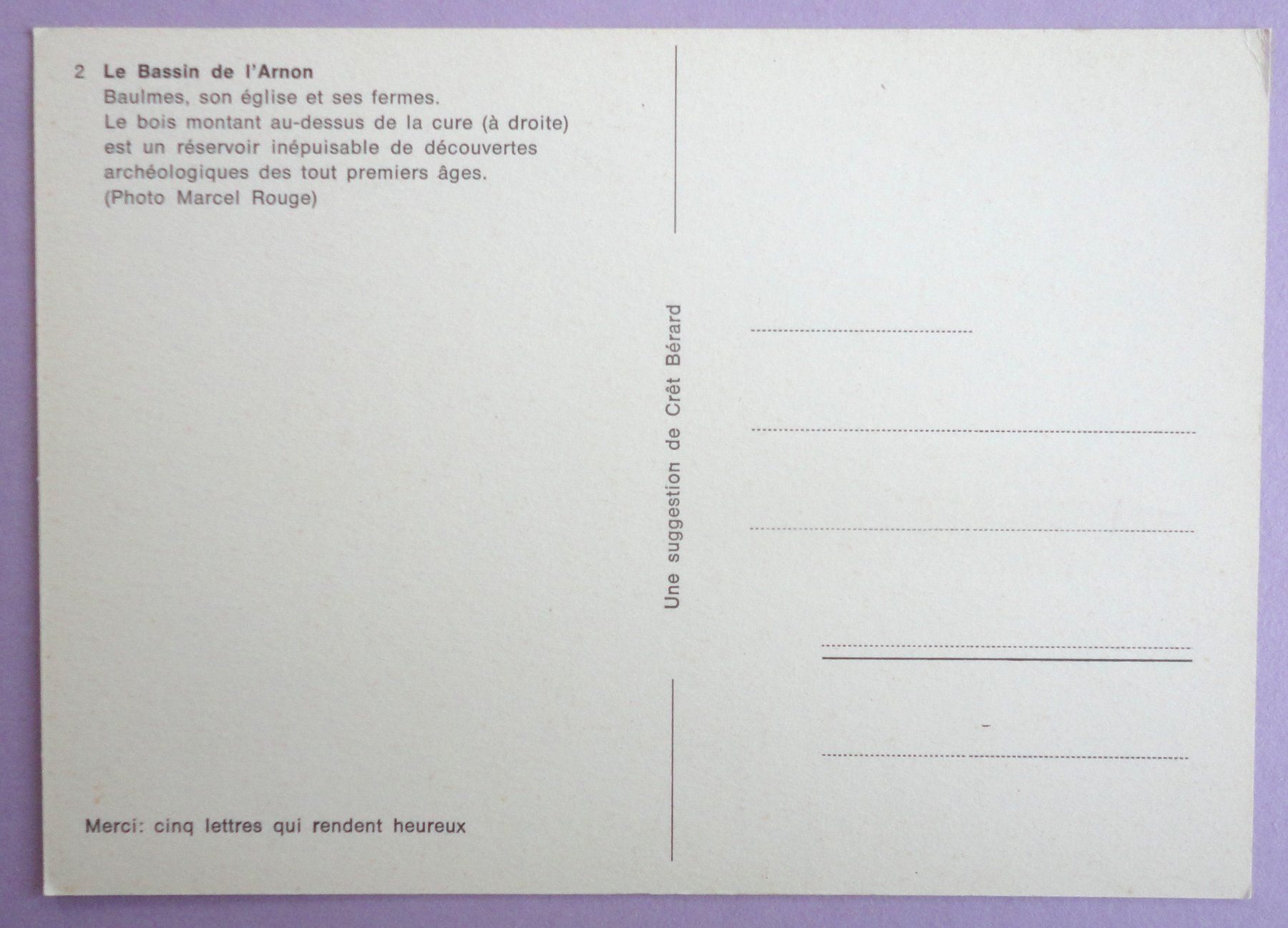 Cartoline postali: Baulmes, son église et ses fermes – Usato da Fétigny venduto da Billy2miny 1