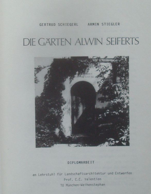 Die Gärten Alwin Seiferts (18901972) Kaufen auf Ricardo