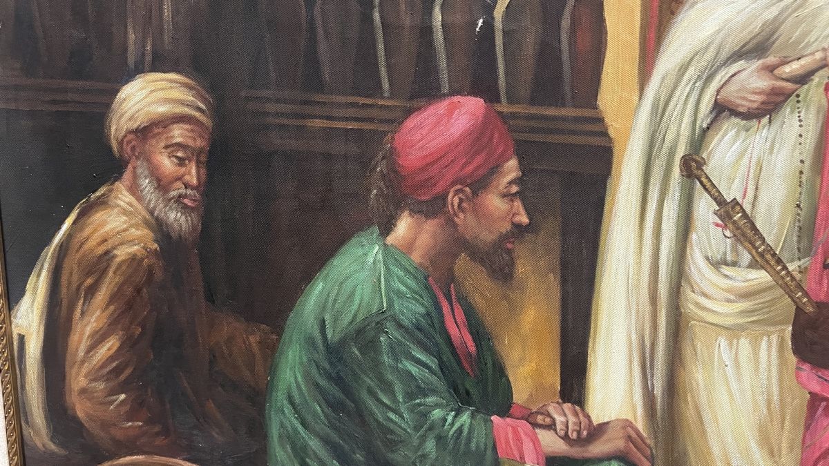 Dipinti: Tableau orientalistes scène musicale, avec cadre – Usato da Genève venduto da Leboucheoreilles 6