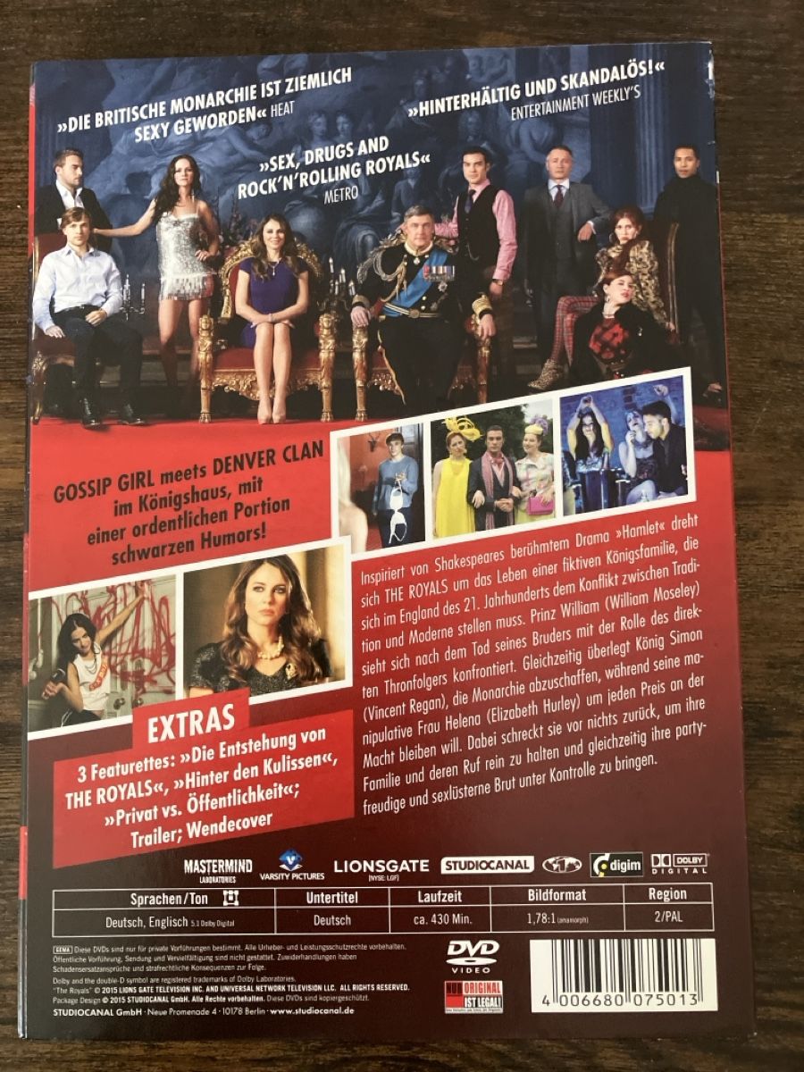 Tutti i DVDs: The Royals Staffel eins DVD – Usato da Glarus venduto da Jhuber78 1