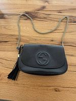 Original Gucci Soho Chain Crossbody Bag Schwarz - wie neu