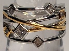 Bague entrelacée brillants ✨